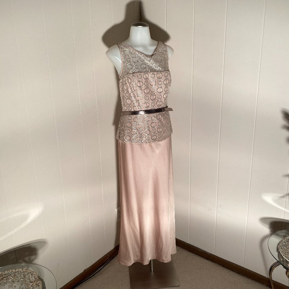 Anne Klein Champagne Evening Gown